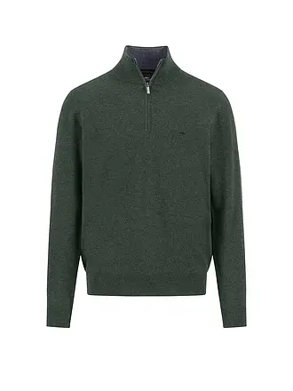 FYNCH HATTON | Troyer Pullover | dunkelgrün